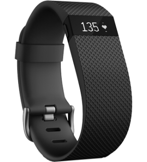 Fitbit Charge HR - Black Large 